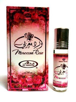 1x6ml Moroccan Rose Al Rehab Genuine Perfume Fragrance Alcohol Free Halal
