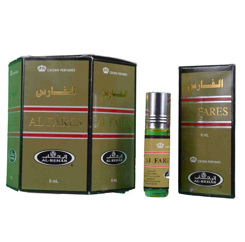 6x6ml Al Fares Al Rehab Genuine Perfume Roll On Fragrance Oil Alcohol Free Halal